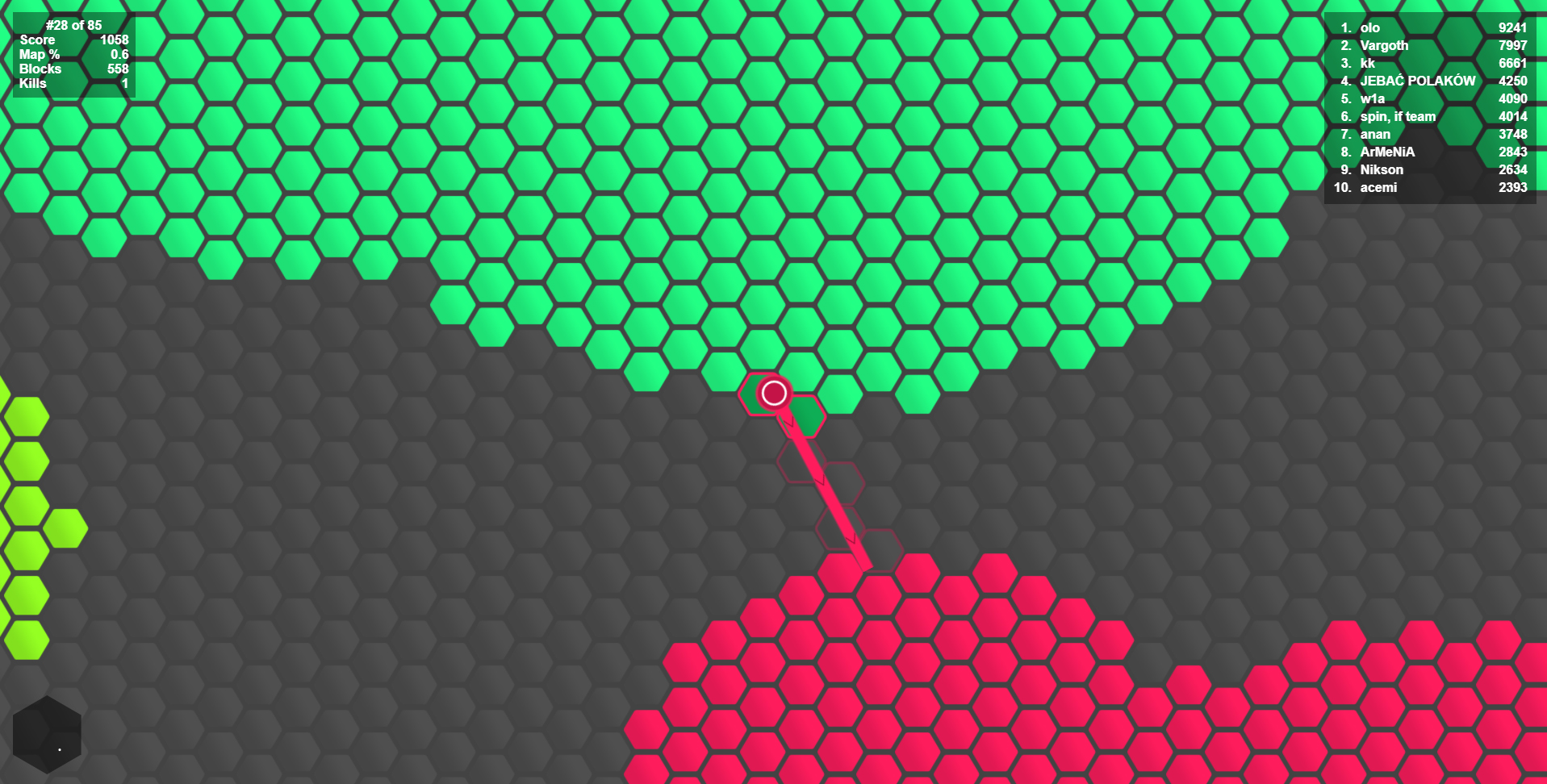 ゲームのサンプル画像 Superhex