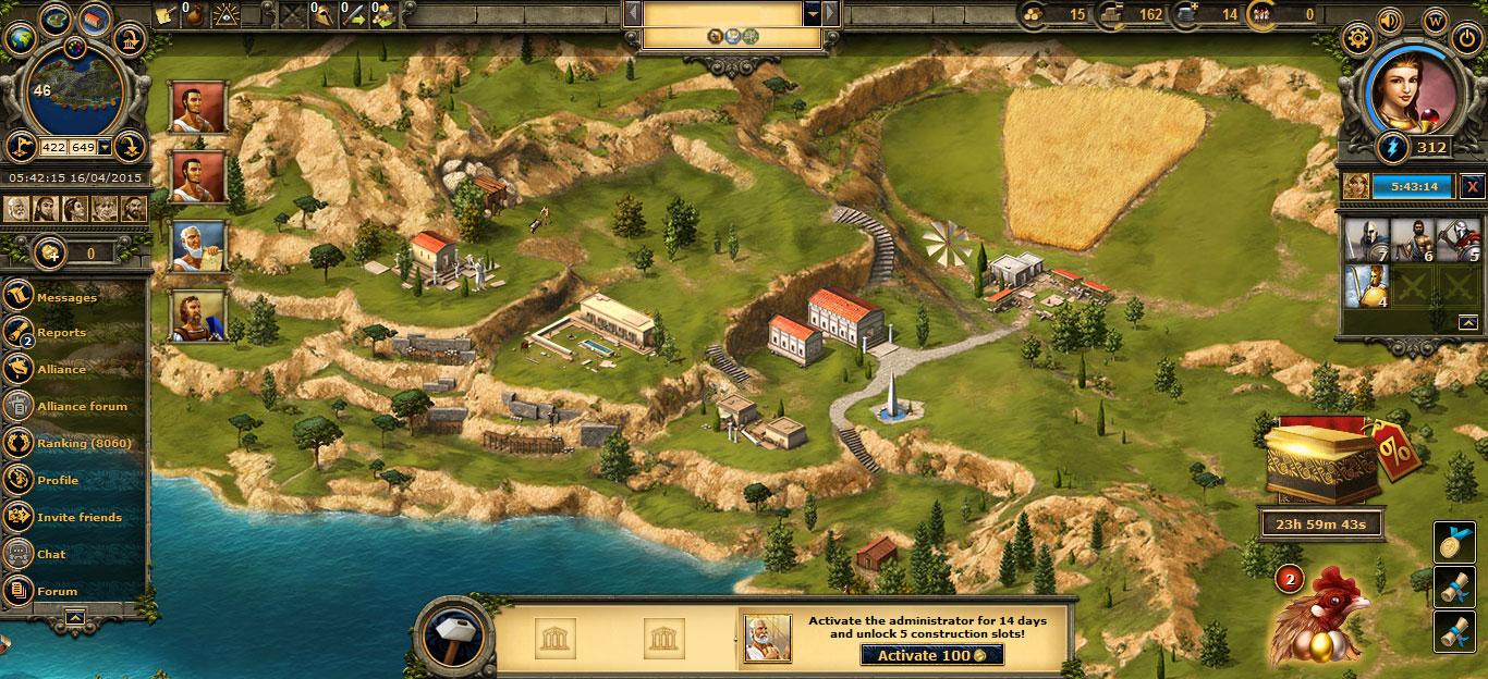 ゲームのサンプル画像 Grepolis