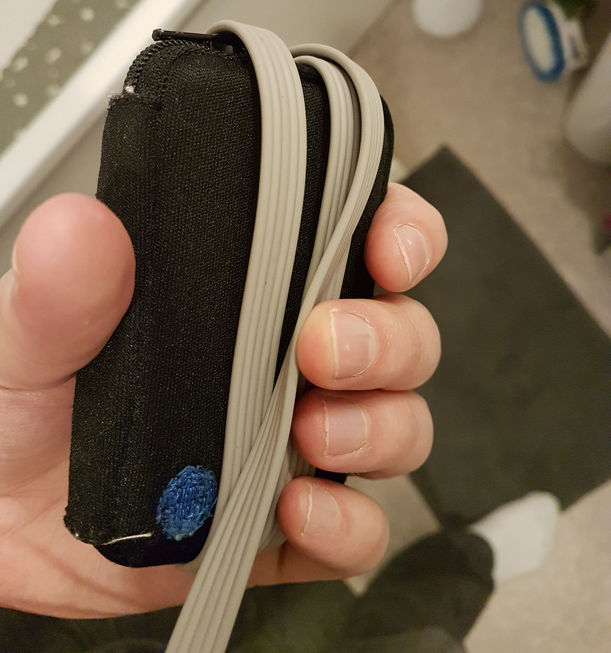 Holter device in its case