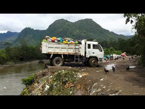 Trash is regularly dumped into the Amazon