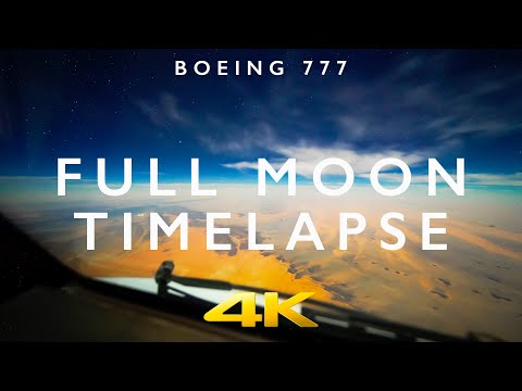 Vídeo nocturno del globo filmado por un Boeing 777