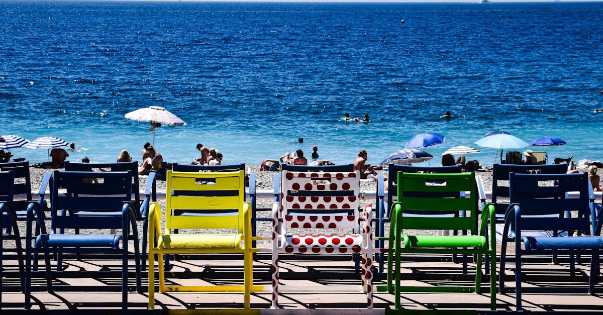 Sunny beach on the French coast with blue sea and golden sand in summer 2026