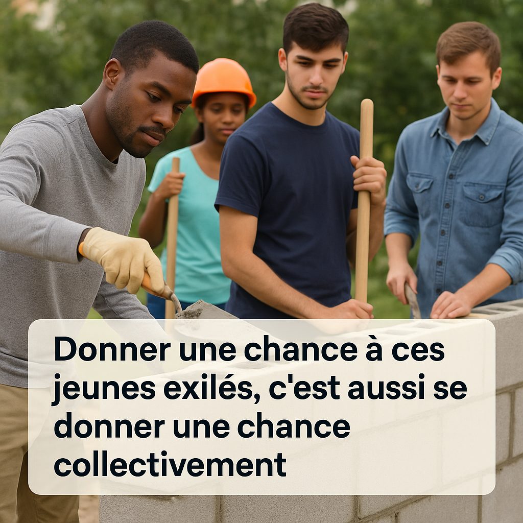 Young exiles in Marseille seeking integration workforce opportunities social inclusion France migrants