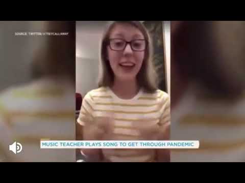 Una profesora de música escribió una canción durante el confinamiento